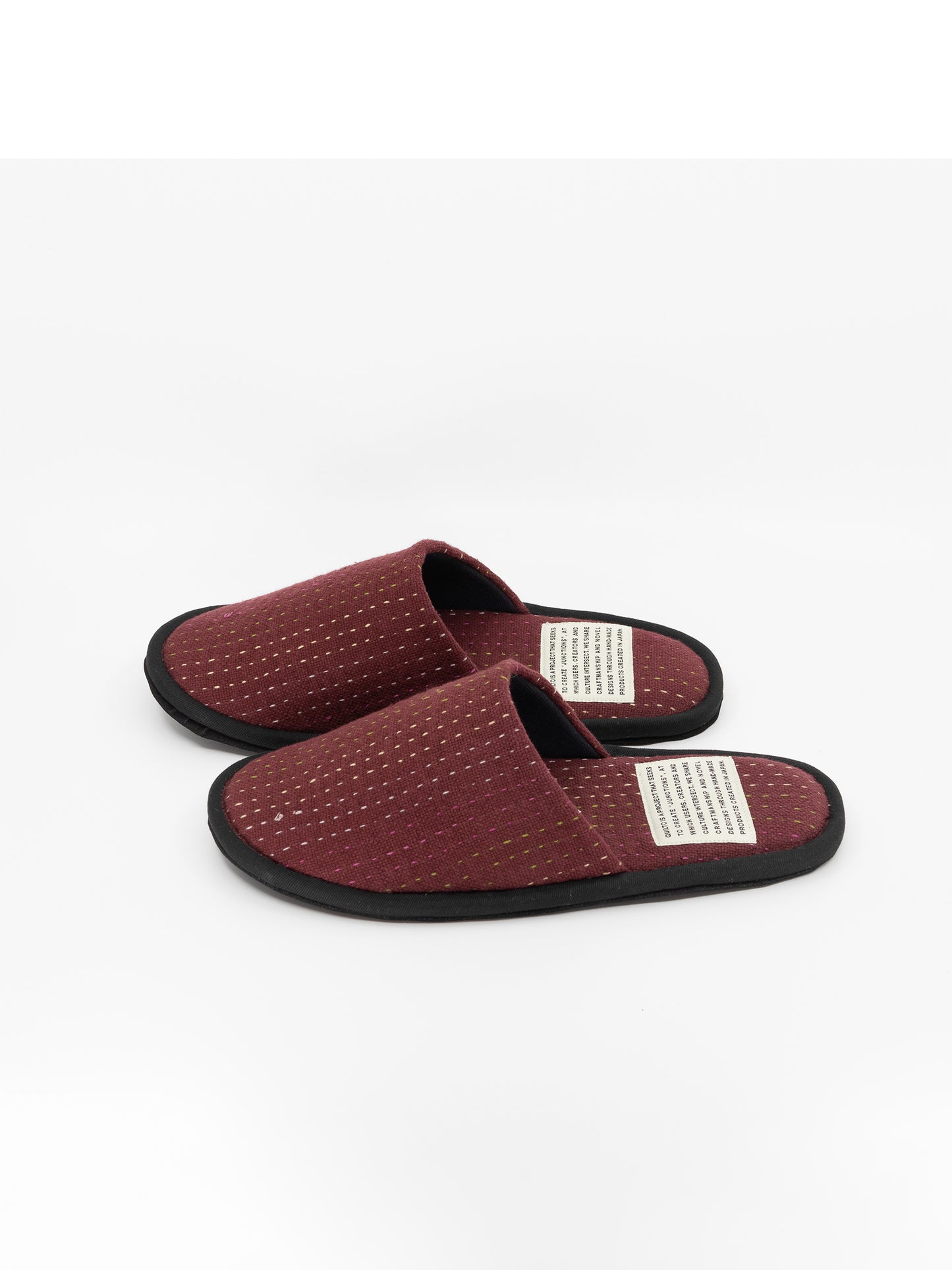 SLIM SLIPPER -sashiko(Bordeaux)