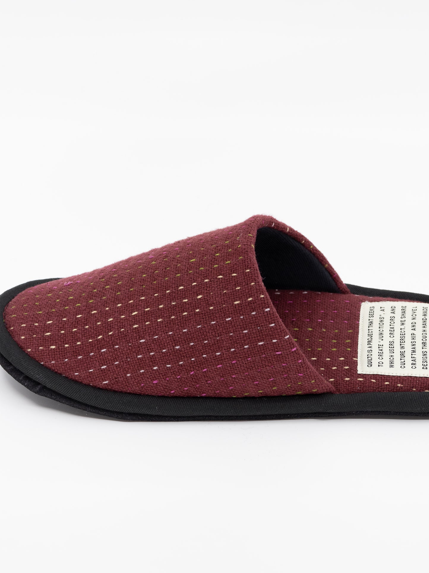 SLIM SLIPPER -sashiko(Bordeaux)