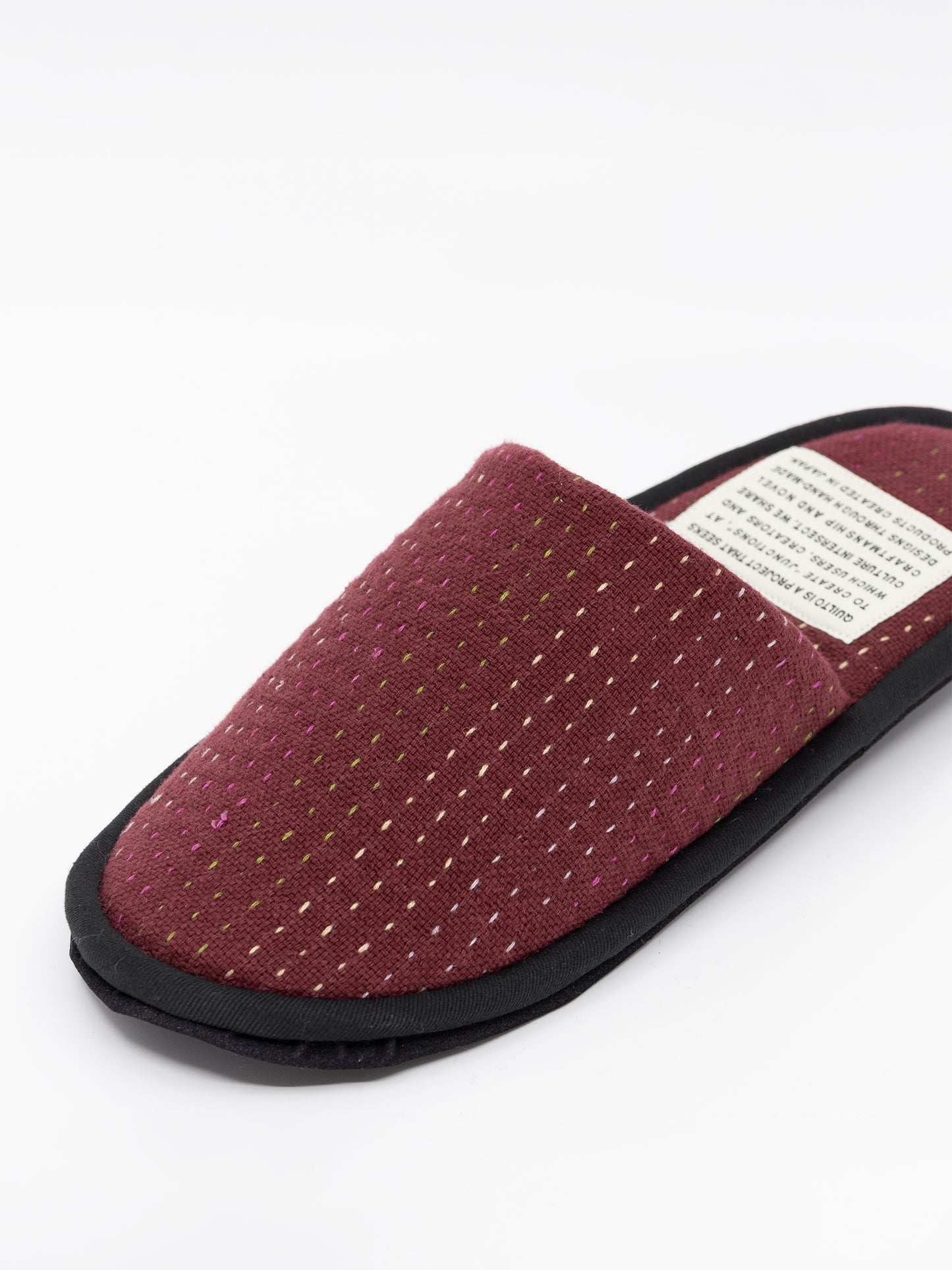 SLIM SLIPPER -sashiko(Bordeaux)