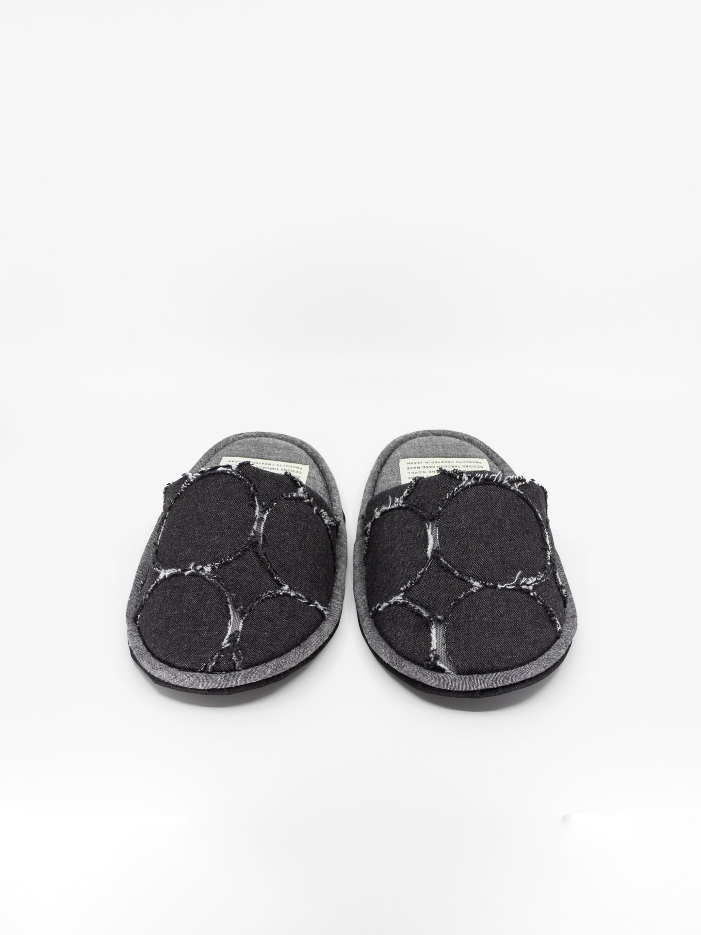 EGG SLIPPER -Cracked Denim Hoop Toss-